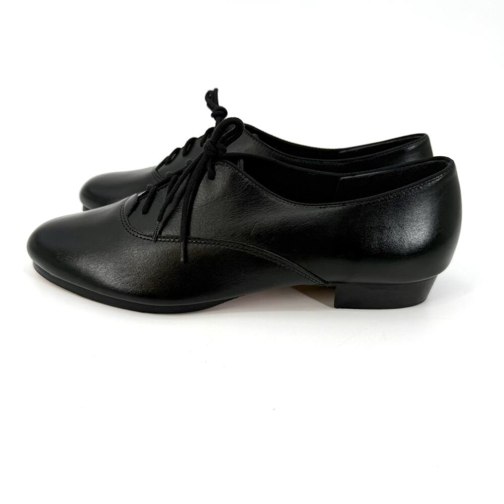 Barbette’s Vintage Black Leather Ballroom Dance Shoes Men’s Size 10M USA Made - Picture 4 of 11